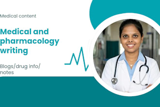 write pharmacology and drug related articles with accuracy