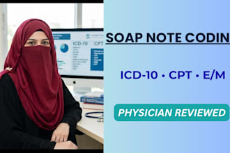review and code 1 outpatient soap note accurately