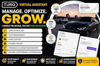 be your turo virtual assistant, turo listing, turo SEO, turo fleet manager