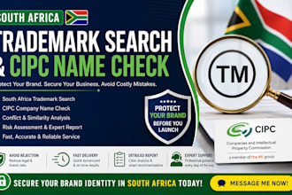 do south africa trademark search and cipc company name availability check
