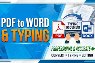 file conversion and typing your document on pdf to word