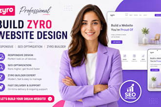 build zyro website design zyro responsive website SEO optimization zyro builder