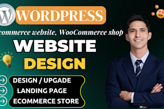 build wordpress ecommerce website woocommerce, online store, SEO optimization
