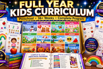 create complete kids curriculum lesson plans full year preschool program
