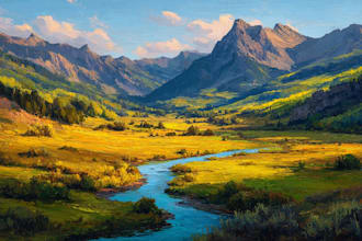 design custom oil painting landscape and nature art