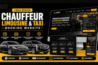 design chauffeur limousine and taxi booking website