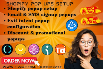 setup shopify pop ups via sendwill smile pop convert bon omnisend attrac qikify