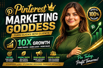 manage, grow and boost marketing as pinterest goddess