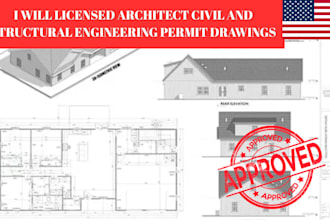 licensed architect civil and structural engineering permit drawings