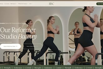 design squarespace fitness website personal trainer website wellness coach site