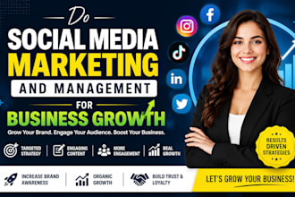 do social media marketing and management for business growth