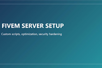 setup and optimize fivem roleplay server with custom scripts