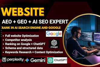 do website ranking on google and ai search engine with ai SEO aeo GEO method