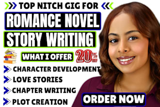 ghostwrite a romance novel love story or fiction ebook