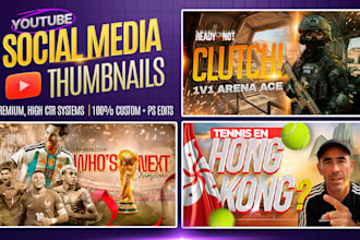 viral and high CTR youtube thumbnails using ai and photoshop