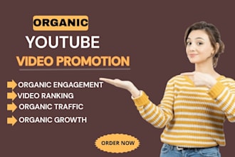 do organic youtube channel promotion and SEO growth
