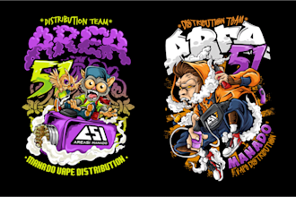 premium custom t shirt design original artwork