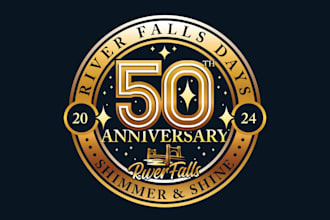 create amazing anniversary logo design for you in 12 hours
