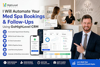 automate your med spa bookings and follow ups using gohighevel CRM