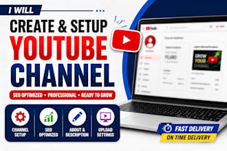 create and setup a professional youtube channel