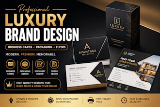 create business cards, packaging, stationery and flyers