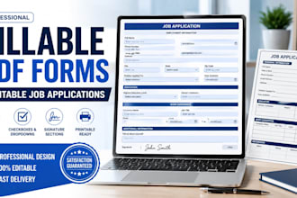 create printable and editable application forms