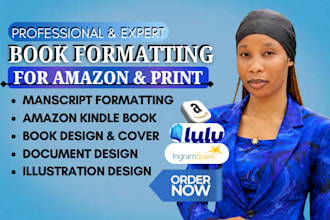 format and proofread amazon KDP books for kindle and paperback
