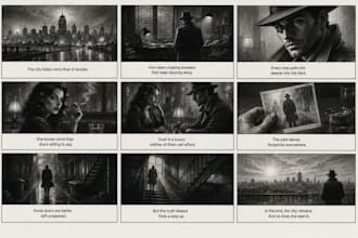 create professional film storyboard for directors and filmmakers