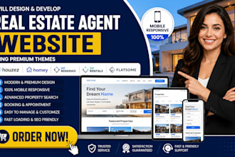 real estate agent website using houzez homey wp residence wp rentals flatsome