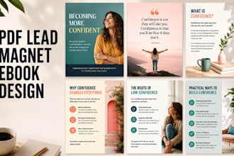 design pdf  lead magnet design, ebook, workbook, PDF in canva book formatting