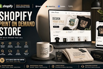 create a shopify print on demand dropshipping store with printify printiful