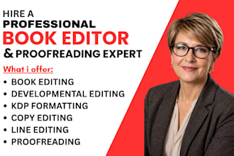 edit and format fiction, non fiction and romance manuscript with proofreading