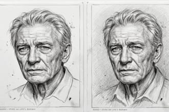 draw realistic pencil portrait sketch from your photo