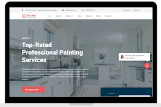design painting website drywall, home renovation, painting wordpress website