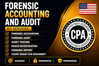 do forensic financial investigation and audit reporting
