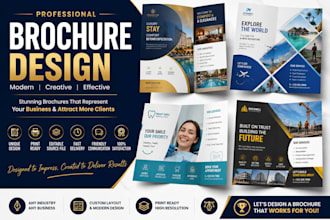 hotel brochure design, travel agency brochure, dental brochure design