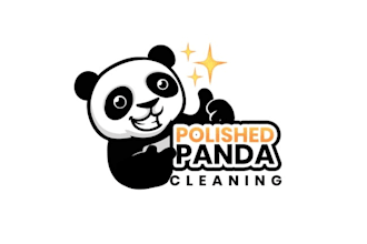 design mascot panda cleaning business logo