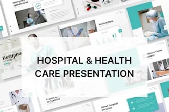create pharmaceutical healthcare pitch deck presentation for investor funding