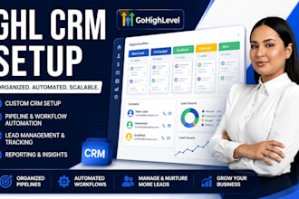 setup and configure your gohighlevel CRM with pipelines and lead tracking