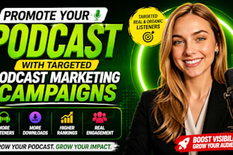 promote your podcast with targeted podcast marketing campaigns