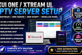 setup xui one, xtreamui, restream setup, drm server, drm script, reseller panel