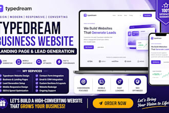 design typedream business website landing page lead generation mobile responsive