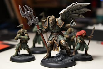 paint your warhammer 40k, sigmar and dnd miniatures