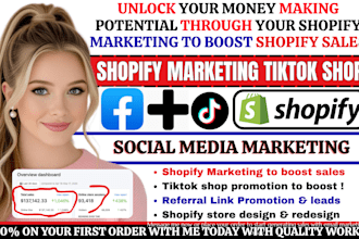 do shopify tiktok shop marketing, shopify store promotion to boost shopify sales