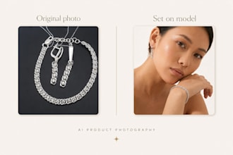 place your jewelry on a model using ai