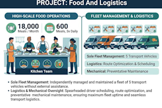 optimize  food operations, logistics, and fleet management