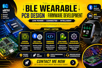design low power ble wearable prototype with nrf52, nfc, custom firmware