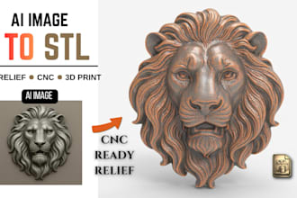 convert ai images into premium cnc ready stl relief models