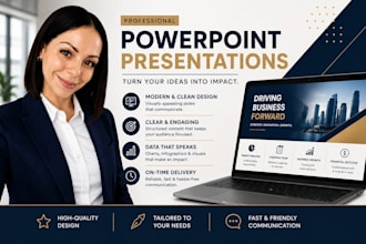 create a professional powerpoint or canva presentation