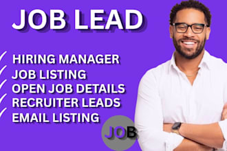 provide targeted job recruitment leads for staffing agencies and recruiters
